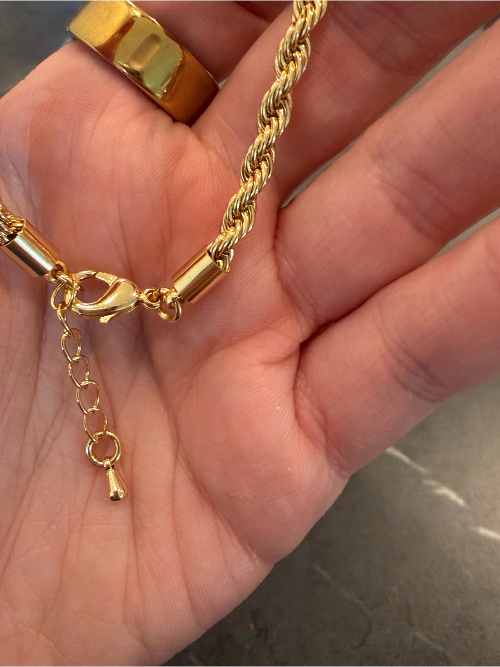 Gold Rope Style Bracelet - Picture 4 of 4